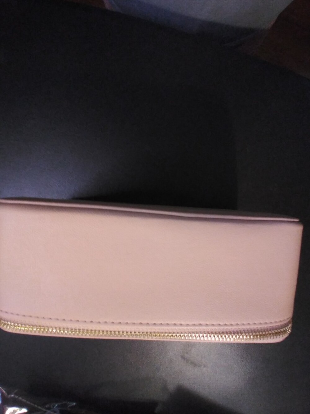 Vlando Jewelry Travel Case in Light Blush 12 Pouches Zipper Case Faux Leather - Picture 3 of 4